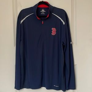 Majestic Boston Quarter Zip Pullover XL